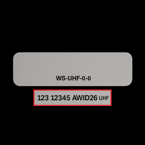 AWID Compatible UHF windshield tag For Management Offices